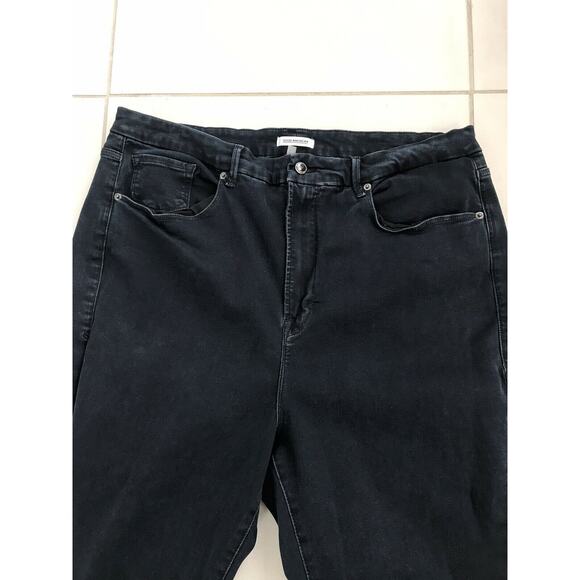 Good American Good Legs Denim Jeans High Waist Crop - Picture 5 of 11